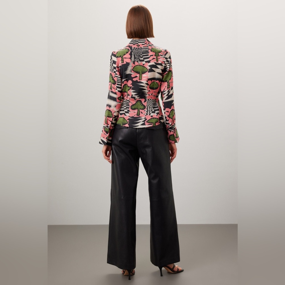 Stylish Multicolor Patterned Blouse - image 3